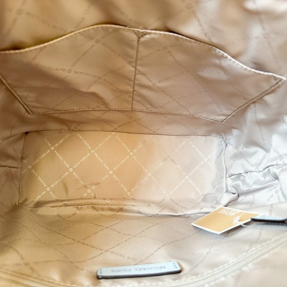 Michael Kors Charlotte Large Top Zip Shoulder Tote Bag Vista Blue - Picture 9 of 11